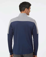 Lightweight Quarter-Zip Pullover collegiate navy/ grey three melange_2