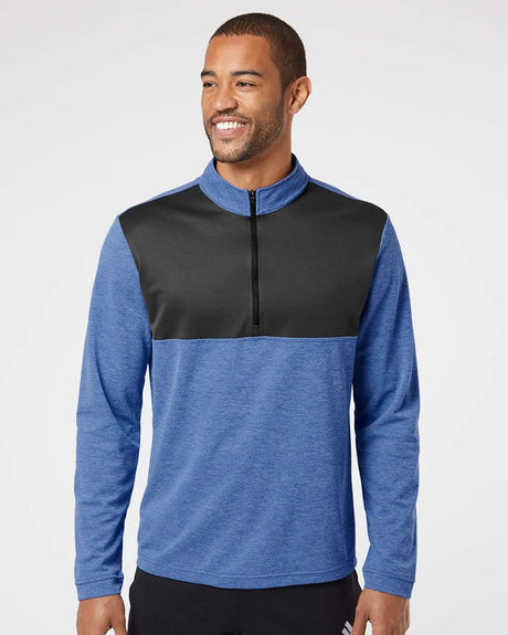 Lightweight Quarter-Zip Pullover collegiate royal heather/ carbon