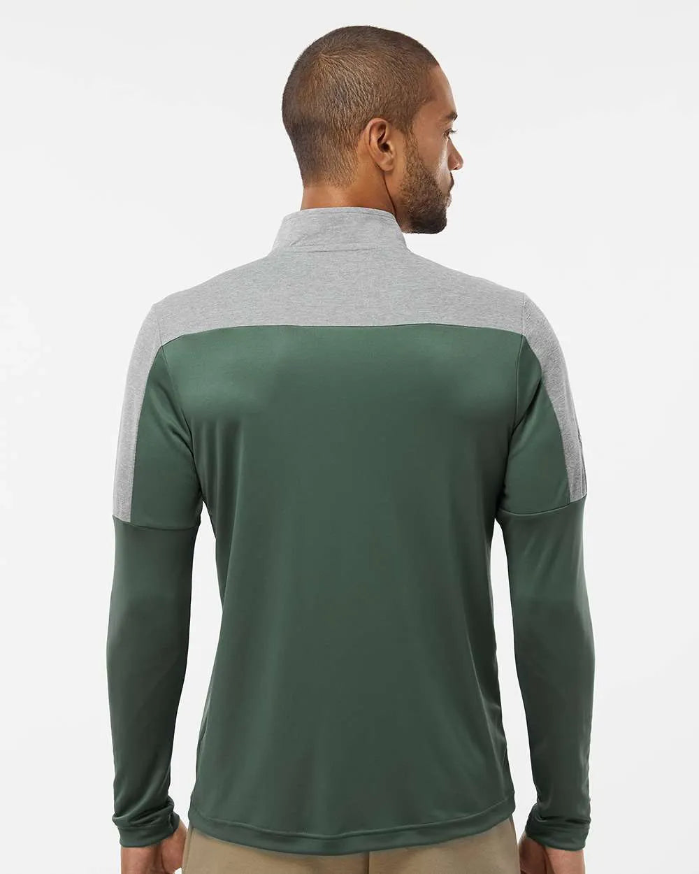 Lightweight Quarter-Zip Pullover green oxide/ grey three melange_2