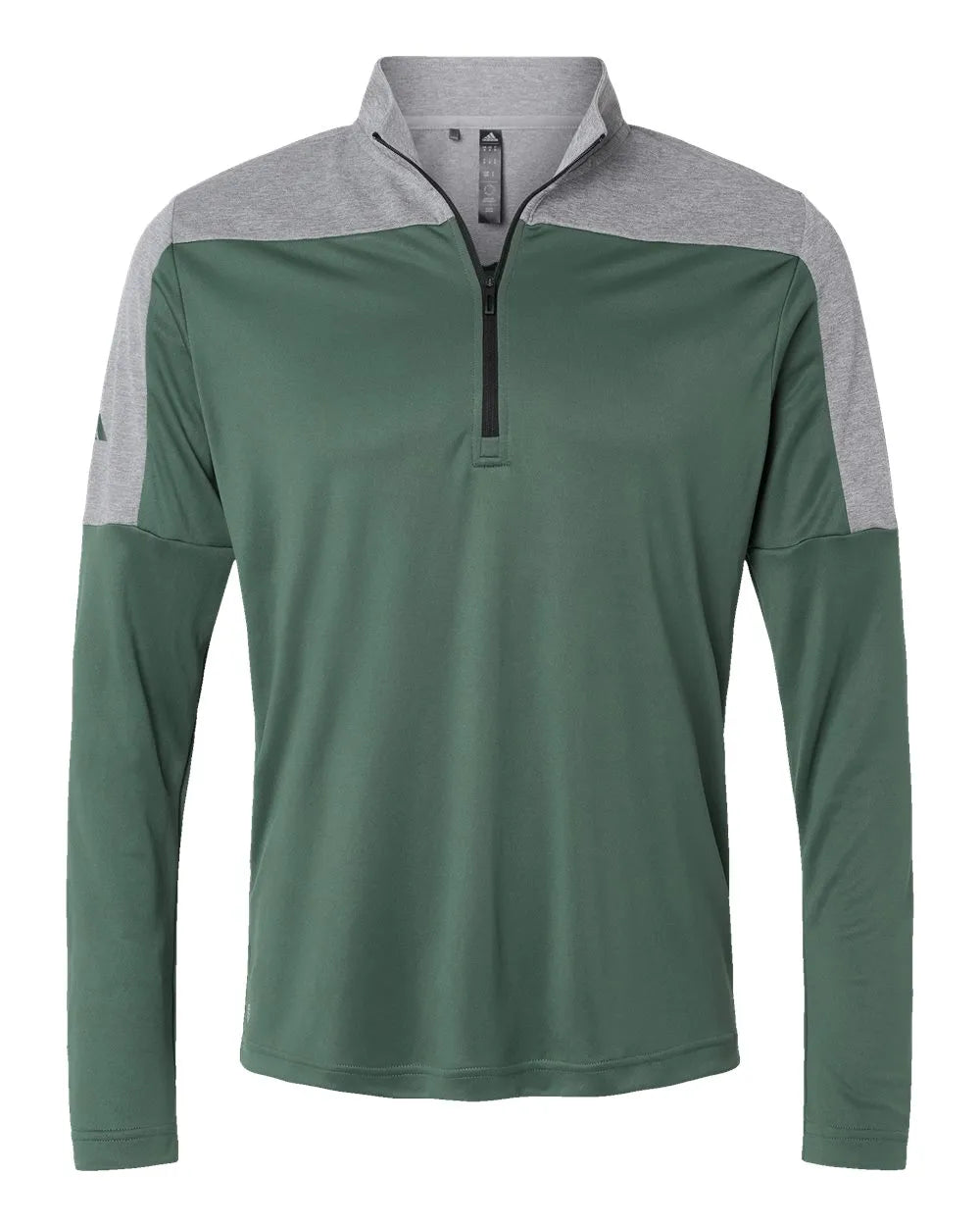 Lightweight Quarter-Zip Pullover green oxide/ grey three melange_3