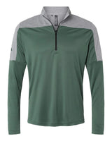 Lightweight Quarter-Zip Pullover green oxide/ grey three melange_3