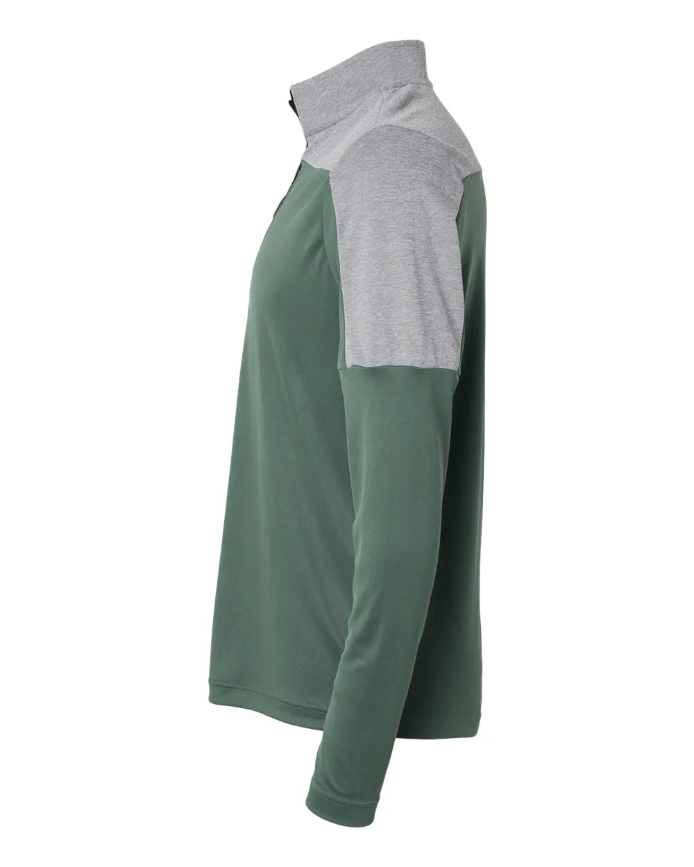 Lightweight Quarter-Zip Pullover green oxide/ grey three melange_4