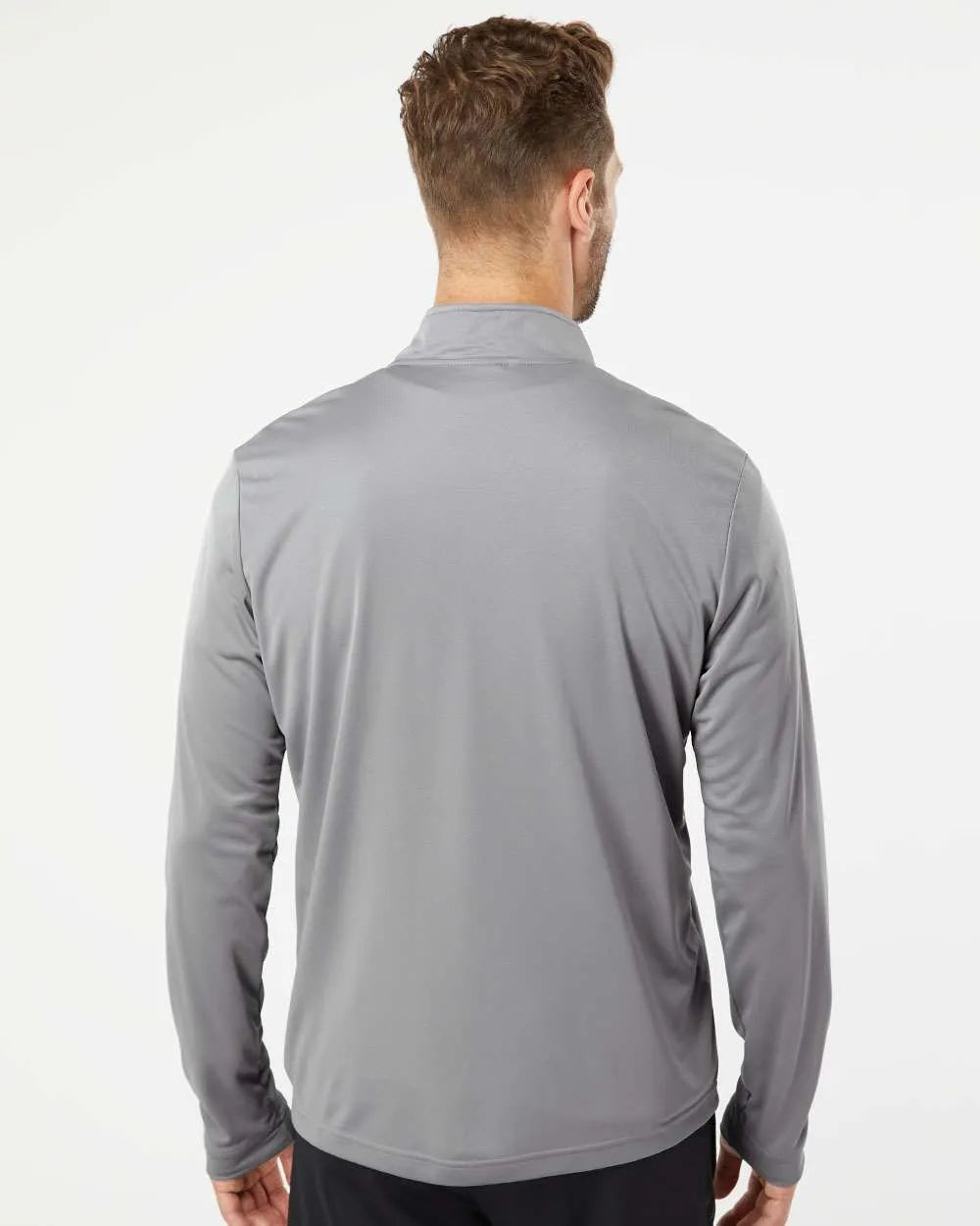 Lightweight Quarter-Zip Pullover grey three_1