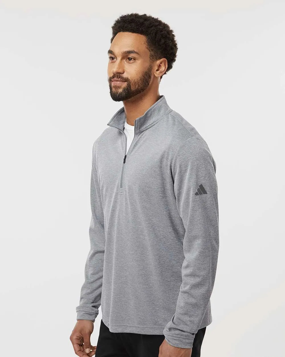 Lightweight Quarter-Zip Pullover grey three melange_2