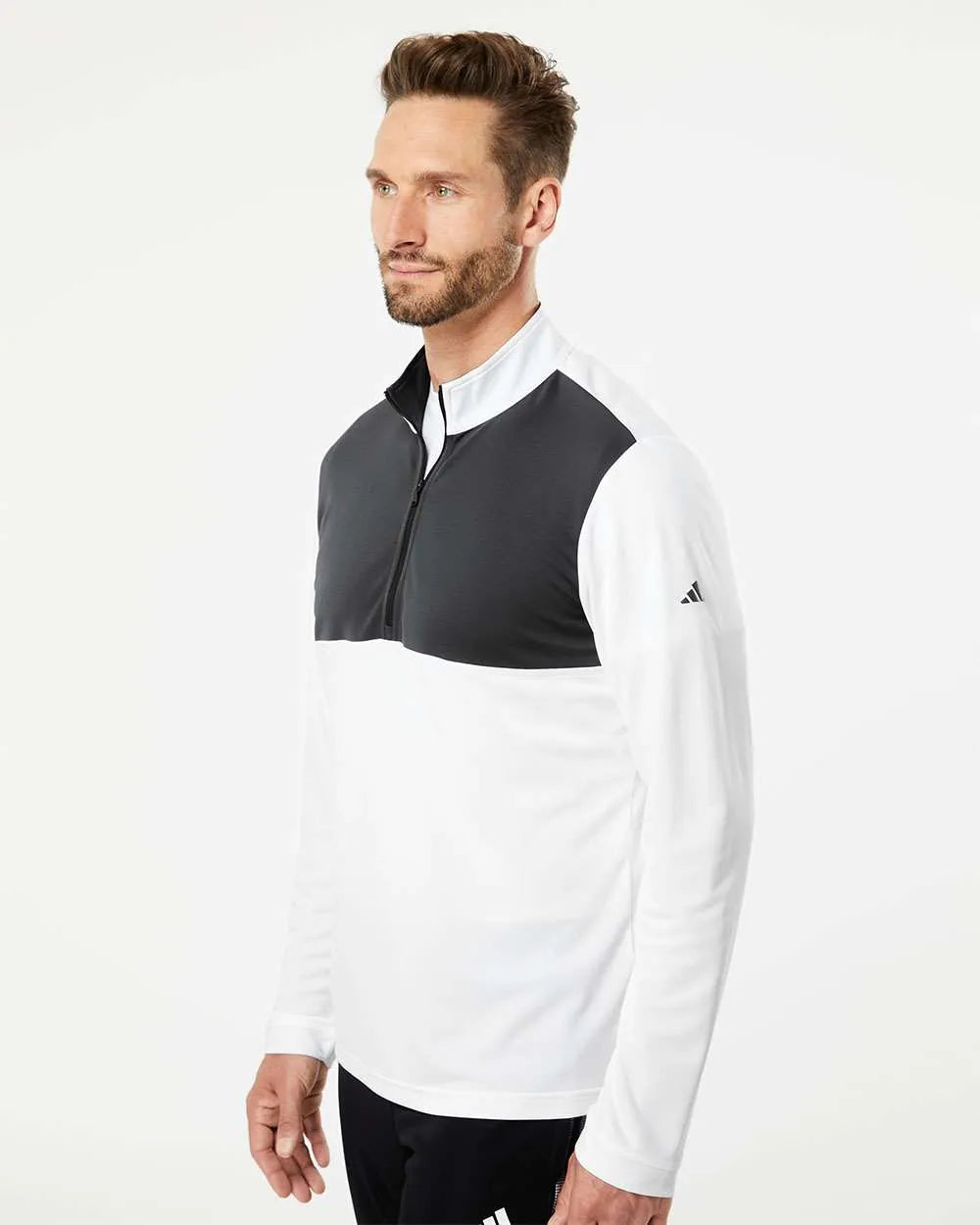 Lightweight Quarter-Zip Pullover white/ carbon_2