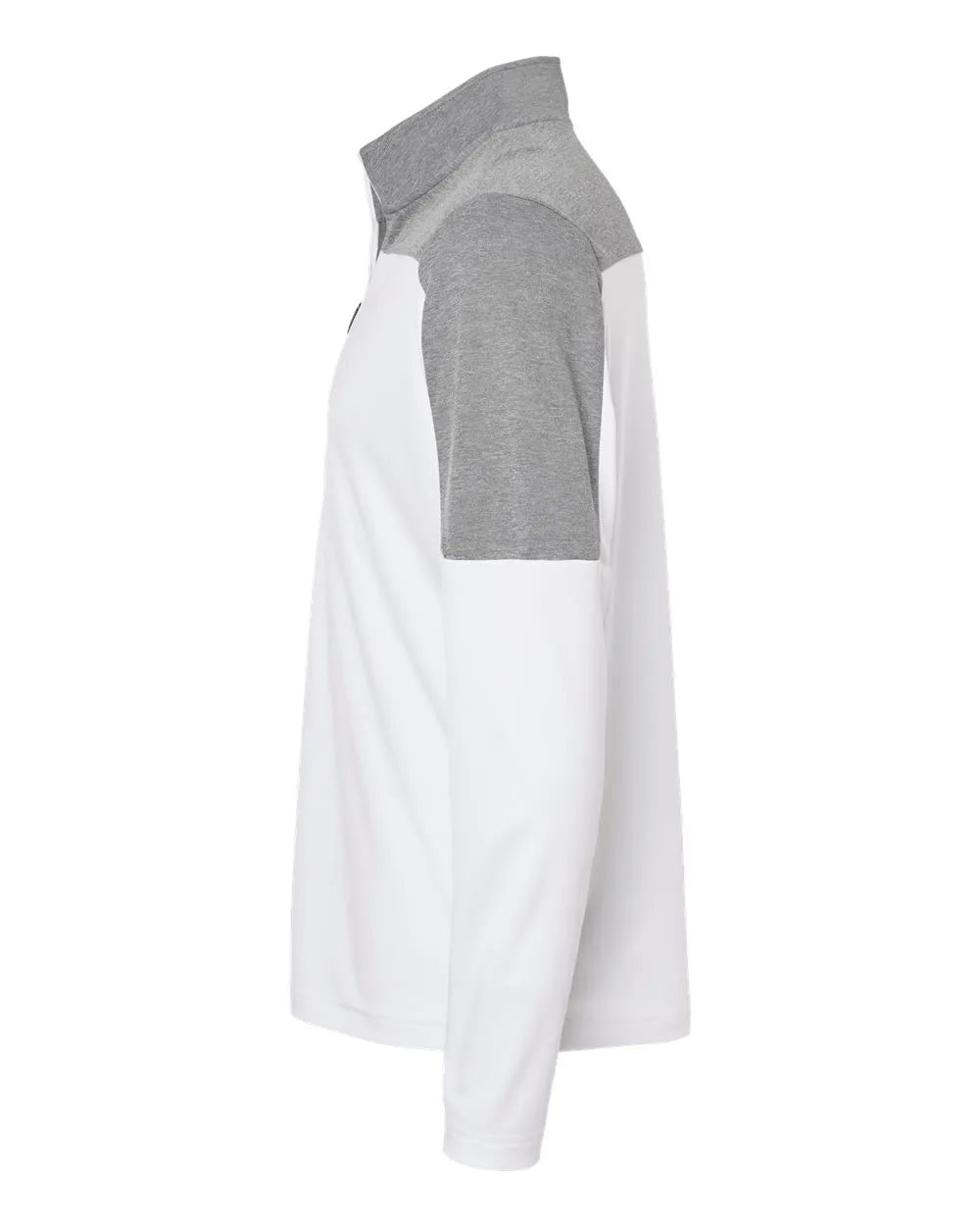 Lightweight Quarter-Zip Pullover white/ grey three melange_4