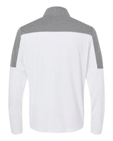 Lightweight Quarter-Zip Pullover white/ grey three melange_5