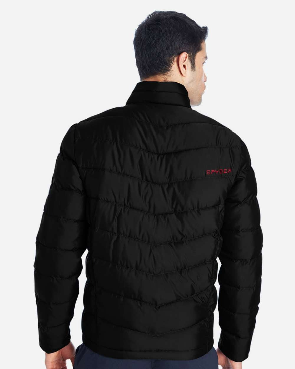Men's Pelmo Insulated Puffer Jacket Black/ Red_2