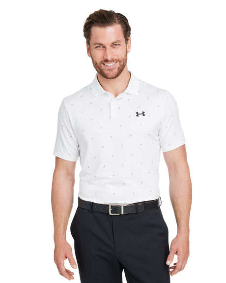 Men's 3.0 Printed Performance Polo White