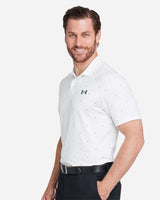 Men's 3.0 Printed Performance Polo White/ Black_1