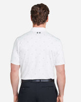 Men's 3.0 Printed Performance Polo White/ Black_2
