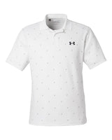 Men's 3.0 Printed Performance Polo White/ Black_3
