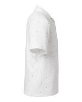 Men's 3.0 Printed Performance Polo White/ Black_4