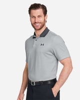 Men's 3.0 Printed Performance Polo White/ Halo Grey_1