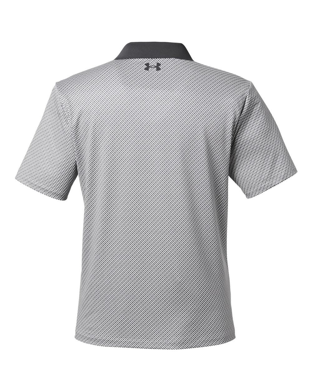 Men's 3.0 Printed Performance Polo White/ Halo Grey_5