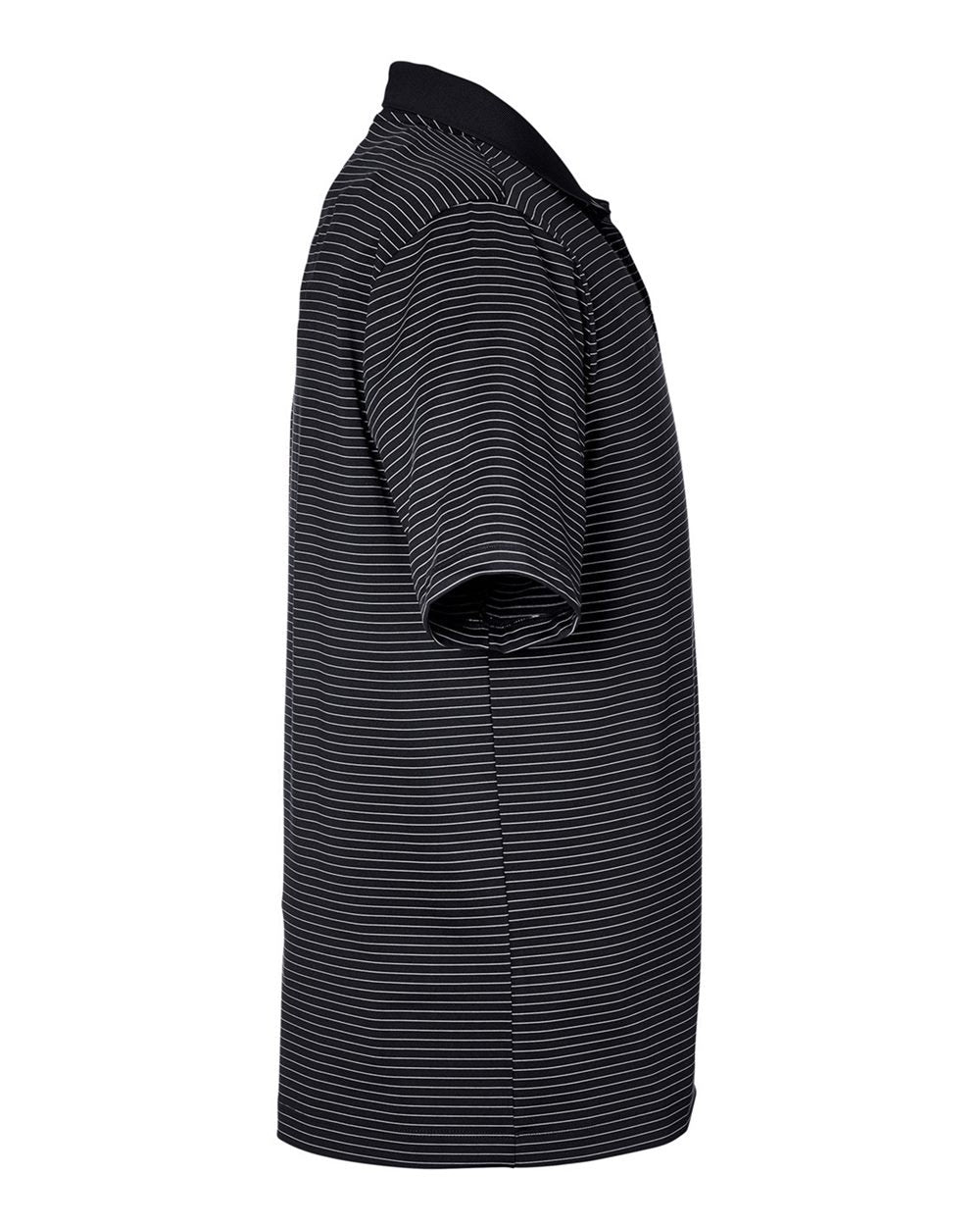 Men's 3.0 Striped Perf Polo Black_001_4