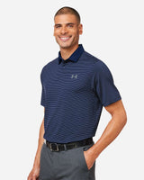 Men's 3.0 Striped Perf Polo Midnight Navy/ White_1