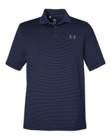 Men's 3.0 Striped Perf Polo Midnight Navy/ White_3