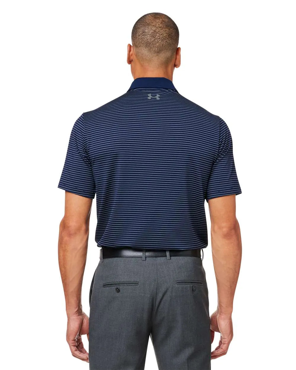 Men's 3.0 Striped Perf Polo Navy Blues_2