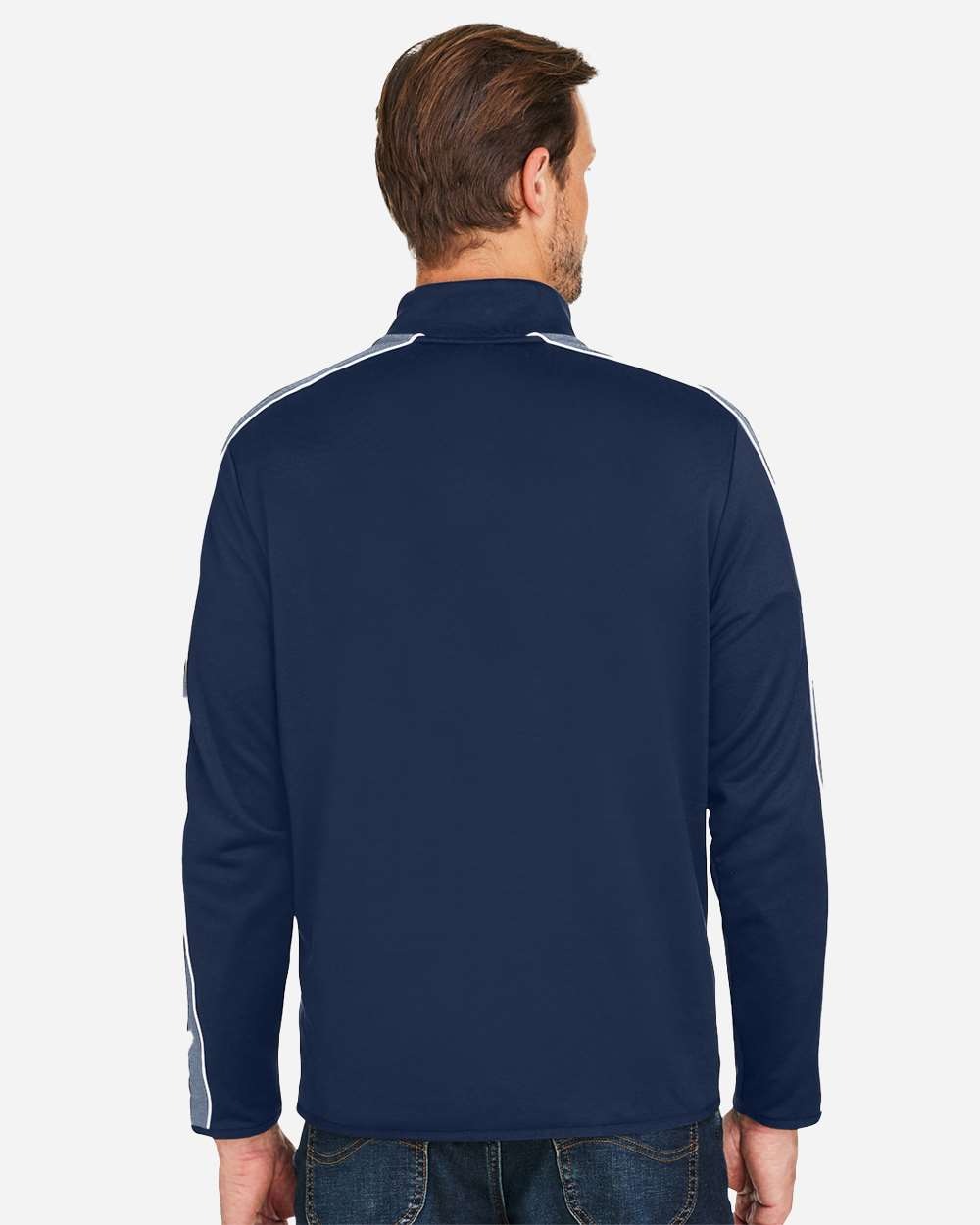 Men's Command 2.0 Quarter-Zip Pullover Midnight Navy/ White_2