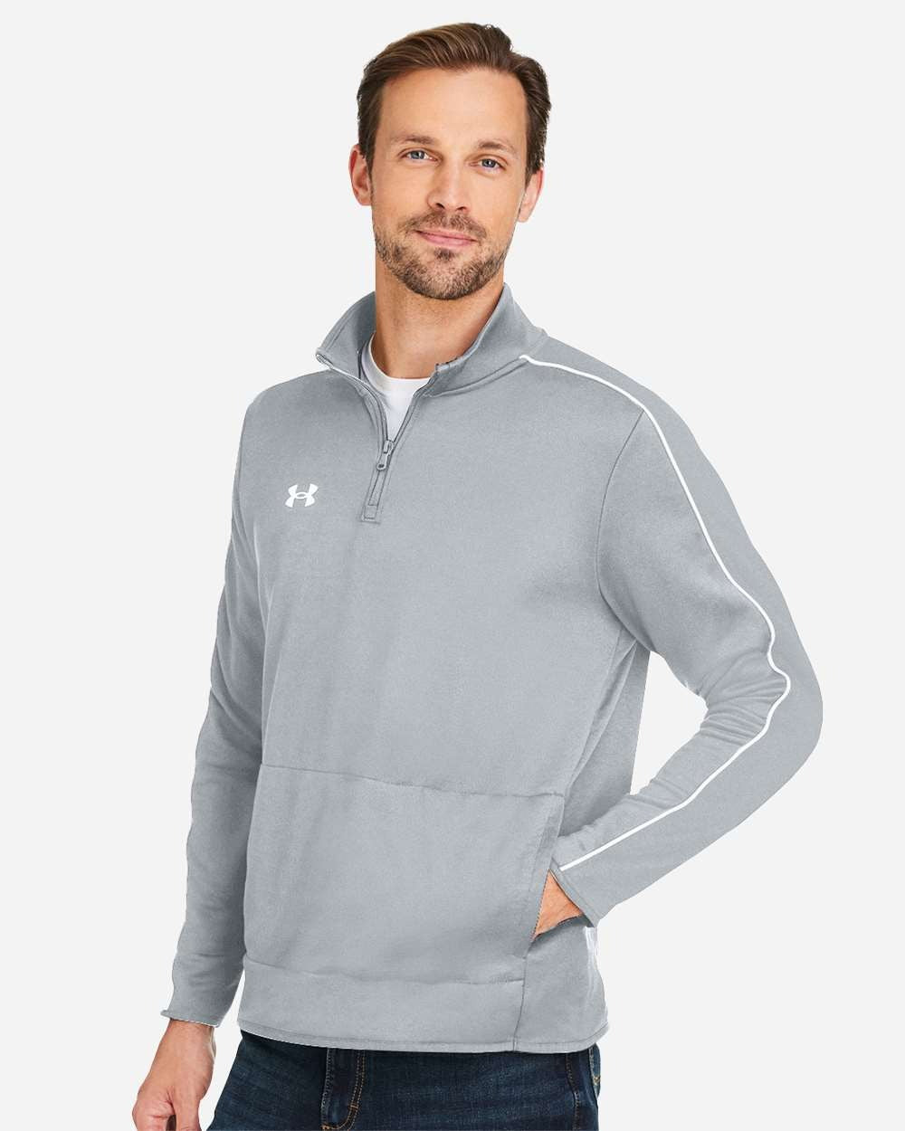 Men's Command 2.0 Quarter-Zip Pullover Mod Grey/ White_1
