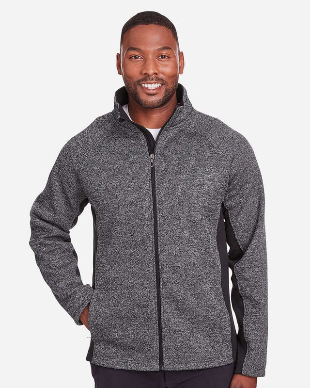 Men's Constant Full-Zip Sweater Fleece Jacket Black Heather/ Black