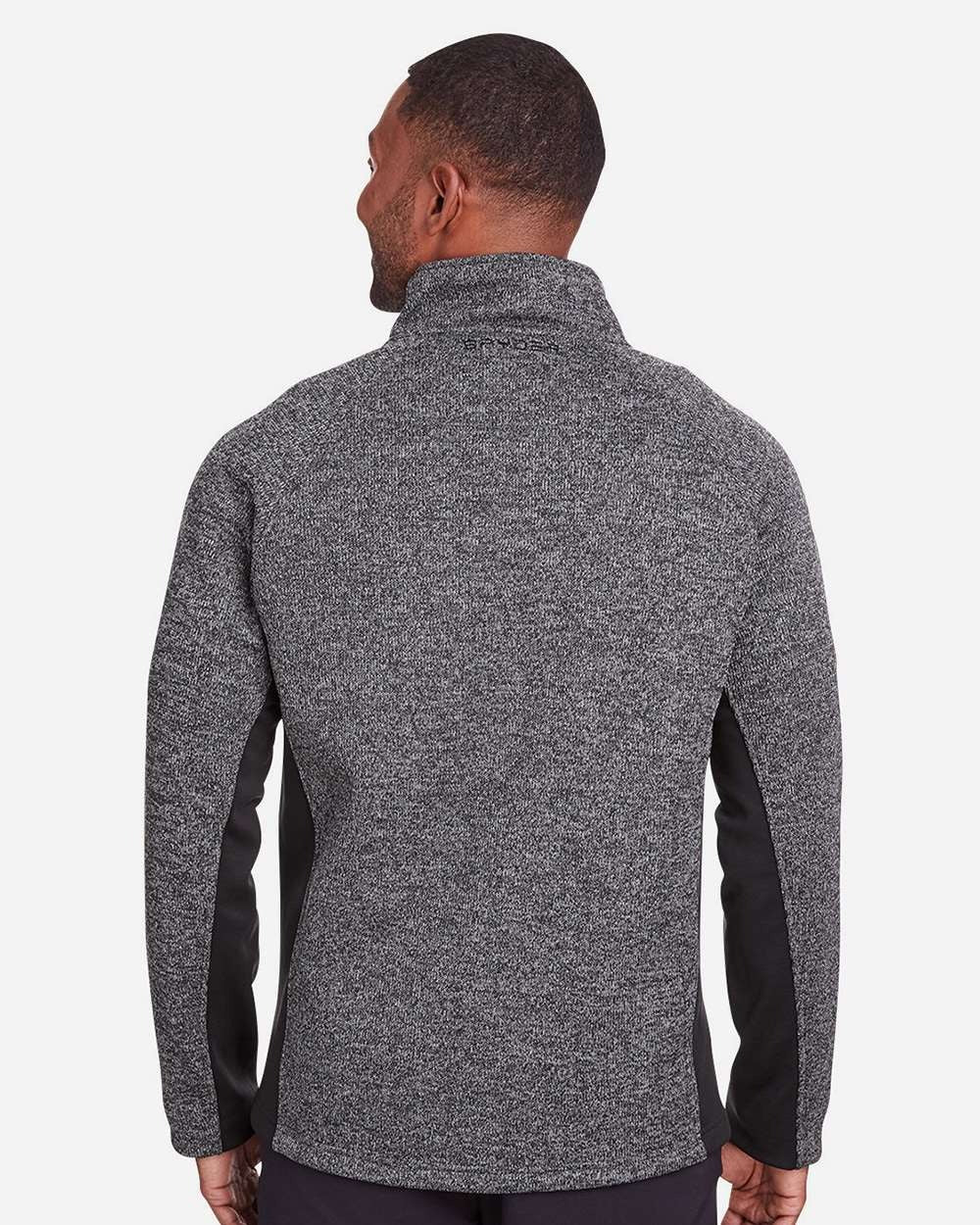 Men's Constant Full-Zip Sweater Fleece Jacket Black Heather/ Black_2