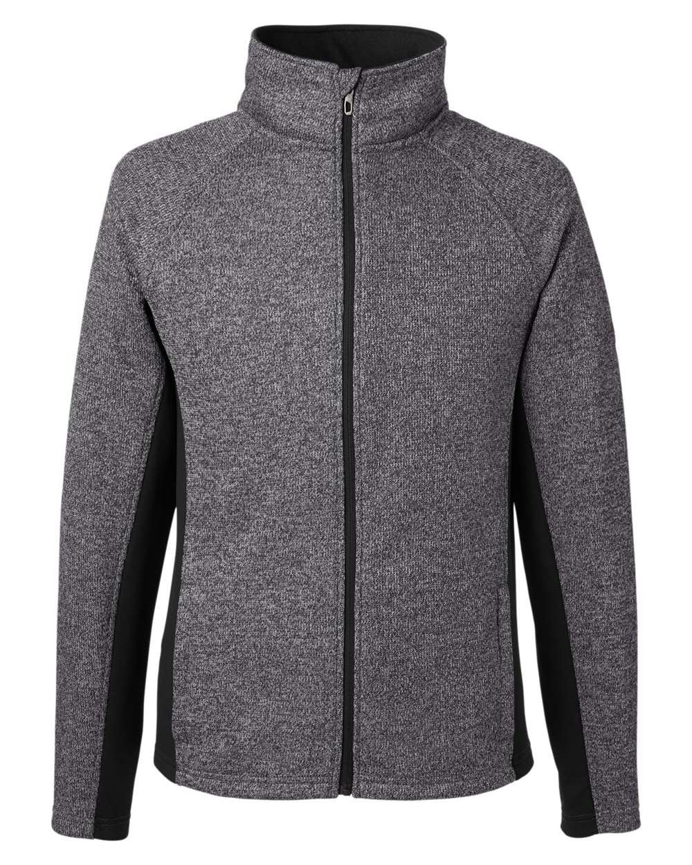 Men's Constant Full-Zip Sweater Fleece Jacket Black Heather/ Black_3