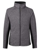 Men's Constant Full-Zip Sweater Fleece Jacket Black Heather/ Black_3