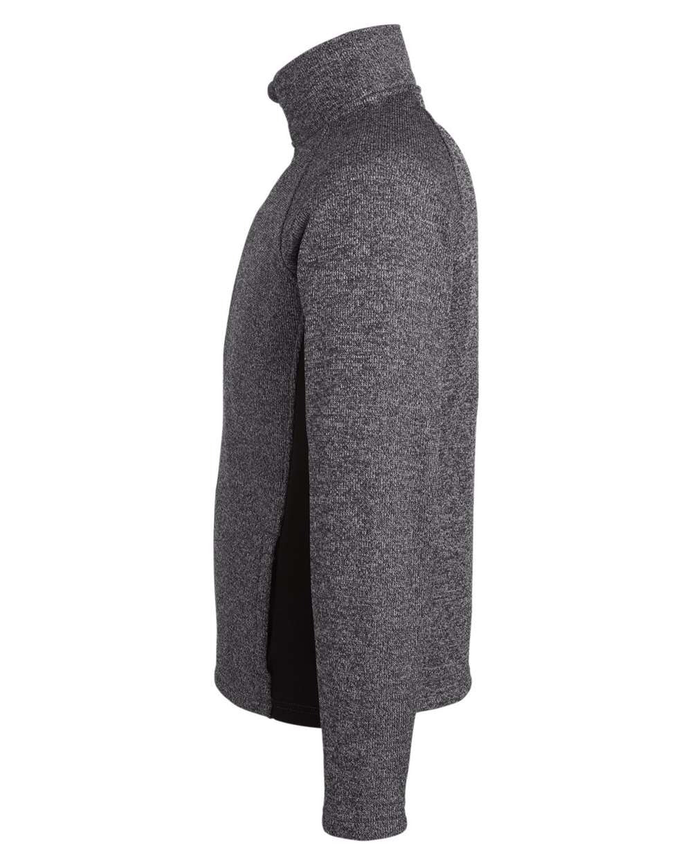 Men's Constant Full-Zip Sweater Fleece Jacket Black Heather/ Black_4