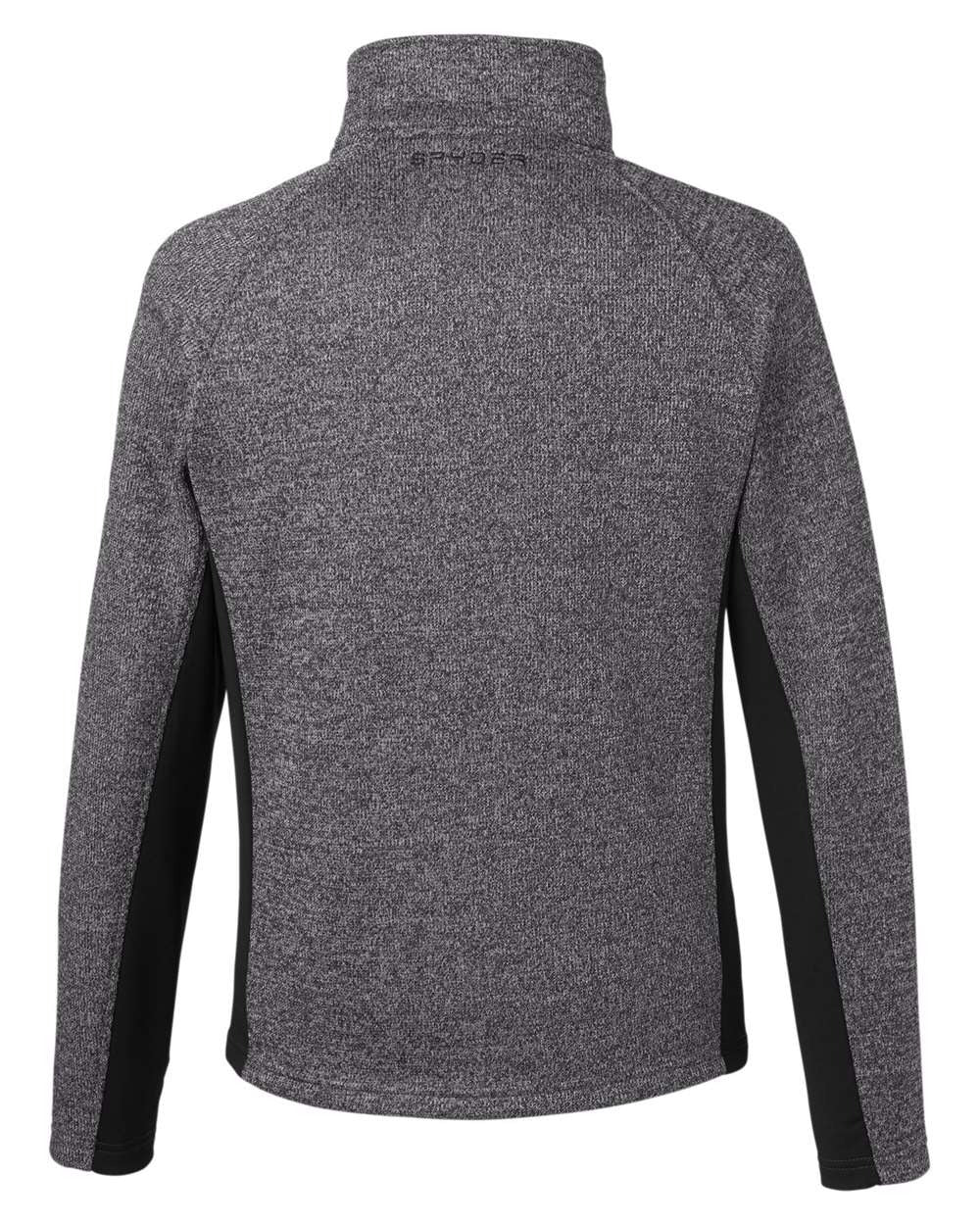 Men's Constant Full-Zip Sweater Fleece Jacket Black Heather/ Black_5
