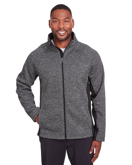 Men's Constant Full-Zip Sweater Fleece Jacket Black Hthr/ Blk