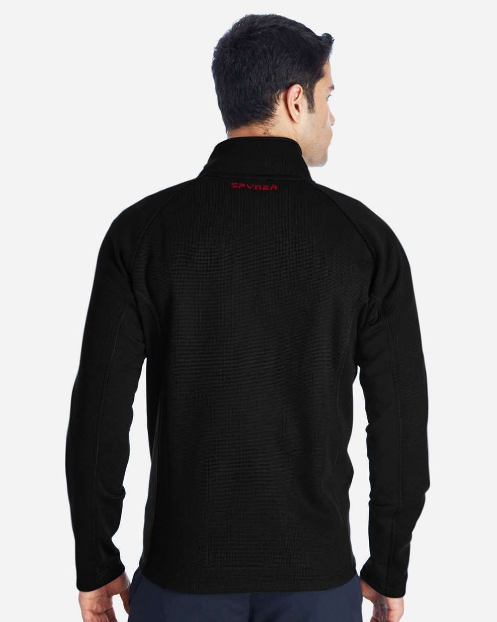 Men's Constant Full-Zip Sweater Fleece Jacket Black/ Red_2