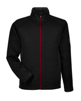 Men's Constant Full-Zip Sweater Fleece Jacket Black/ Red_3
