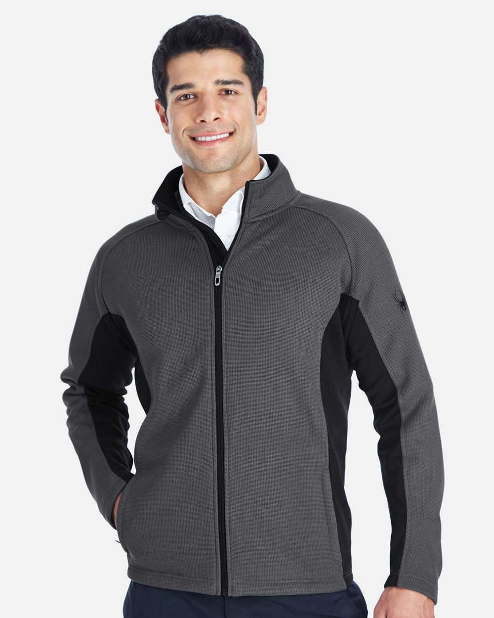 Men's Constant Full-Zip Sweater Fleece Jacket Polar/ Black
