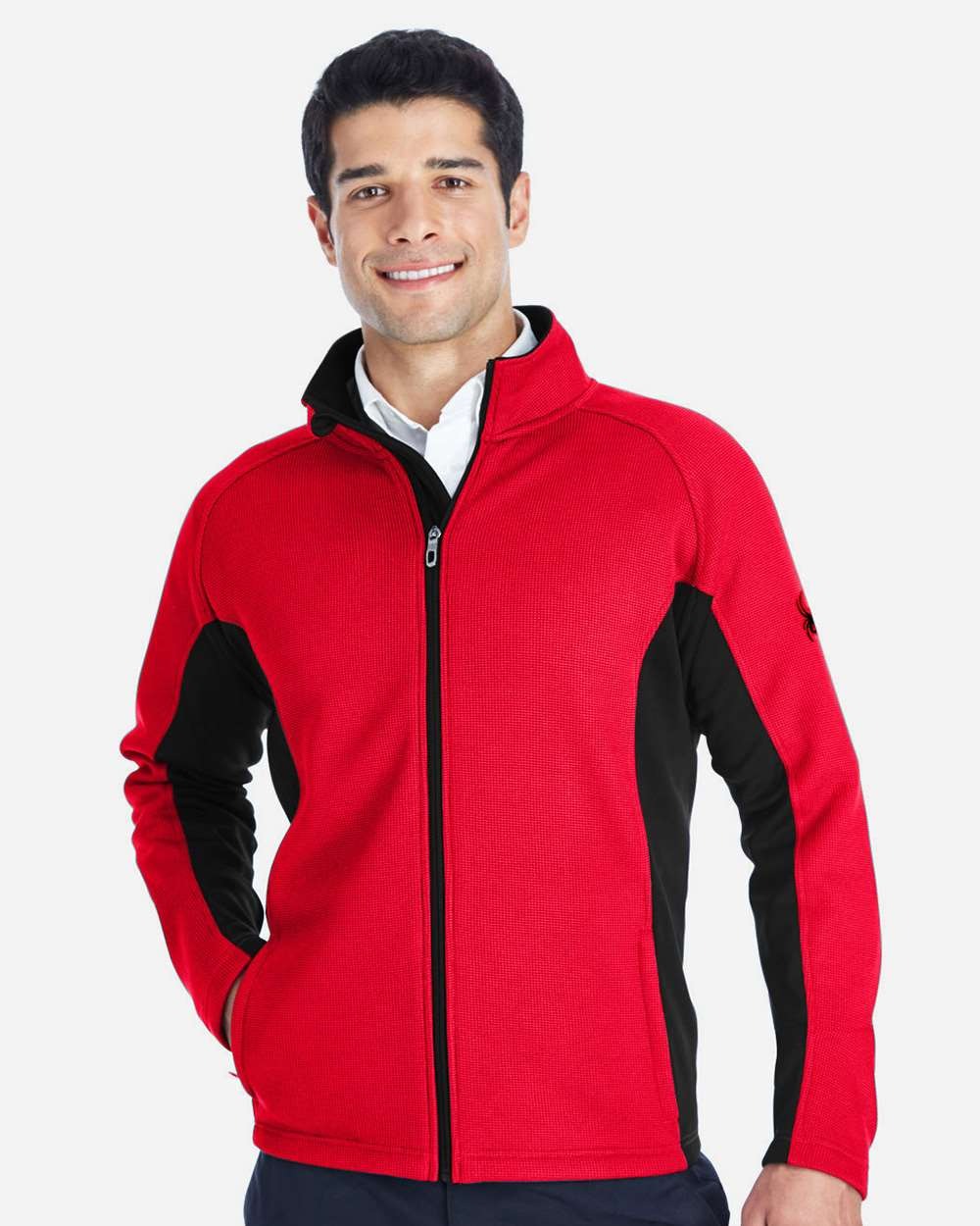 Men's Constant Full-Zip Sweater Fleece Jacket Red/ Black