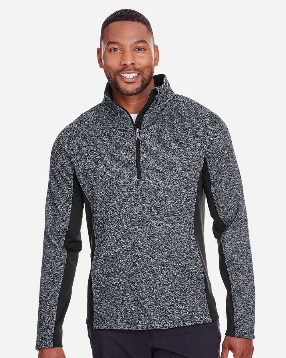Men's Constant Half-Zip Pullover Sweater Black Heather/ Black