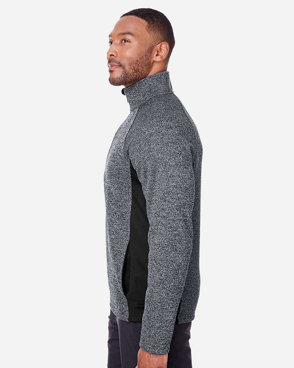 Men's Constant Half-Zip Pullover Sweater Black Heather/ Black_1