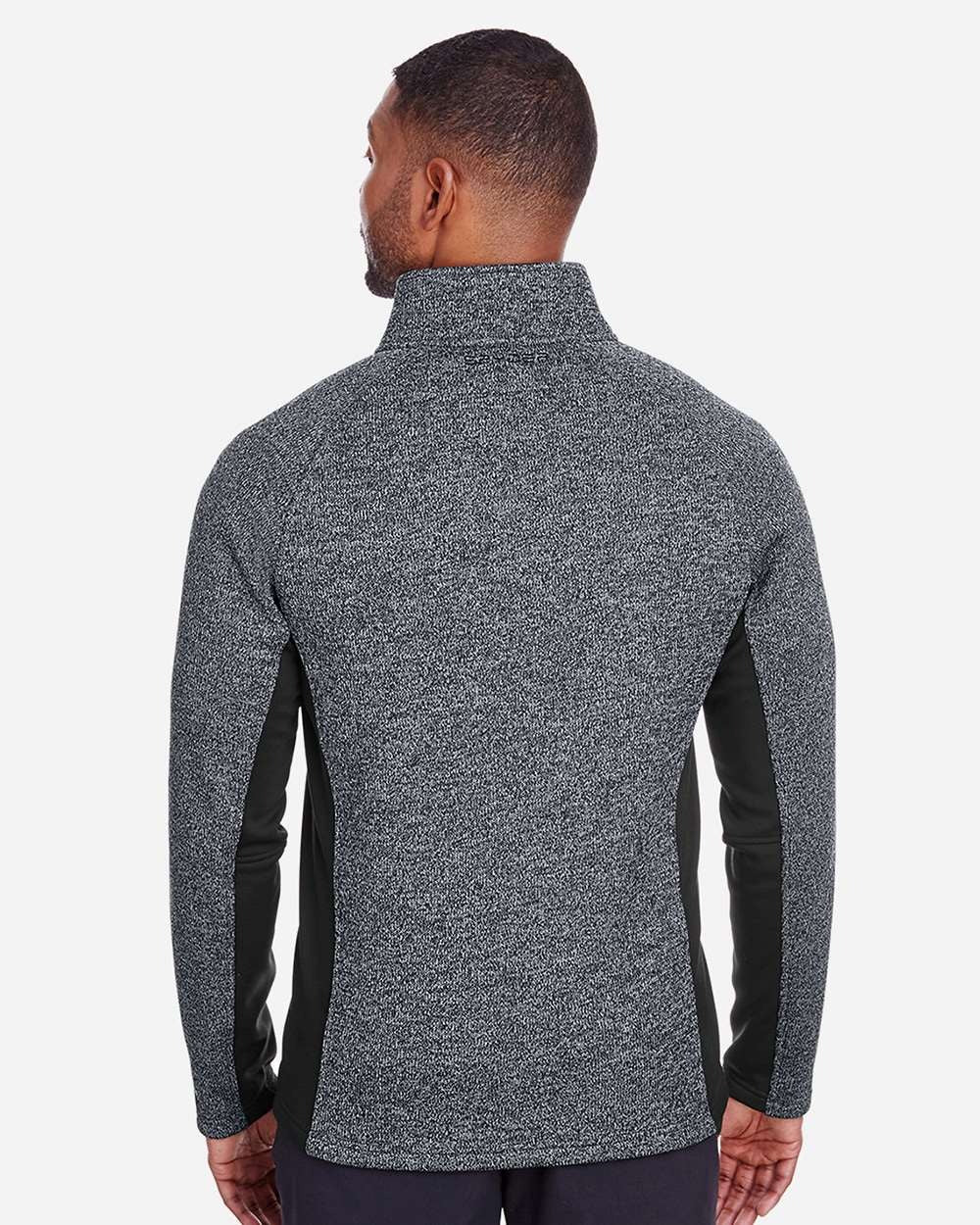 Men's Constant Half-Zip Pullover Sweater Black Heather/ Black_2
