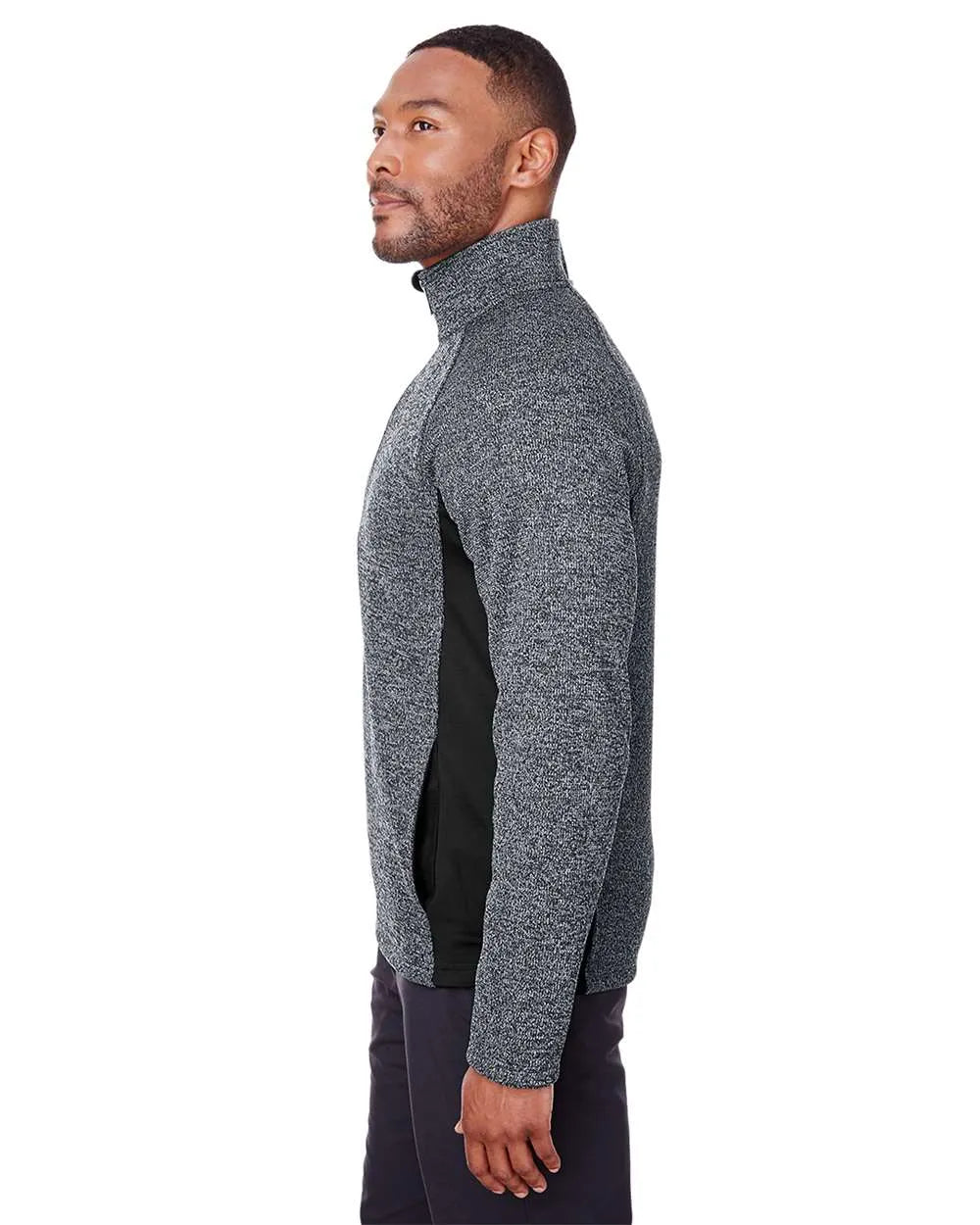 Men's Constant Half-Zip Sweater Black Hthr/ Blk_1