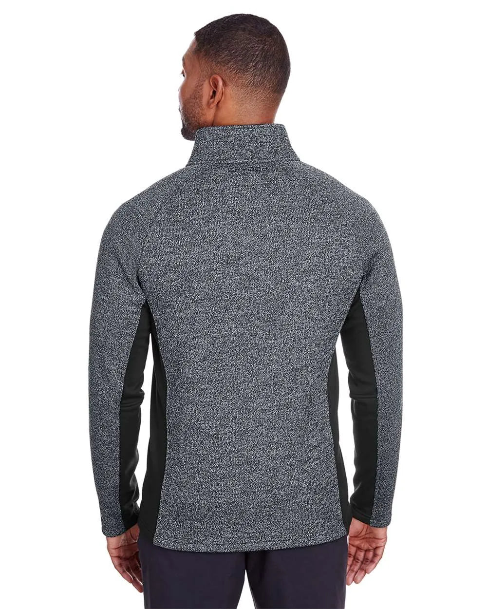 Men's Constant Half-Zip Sweater Black Hthr/ Blk_2