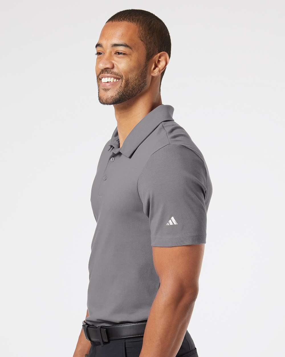 Men's Cotton Blend Polo Grey Four_1