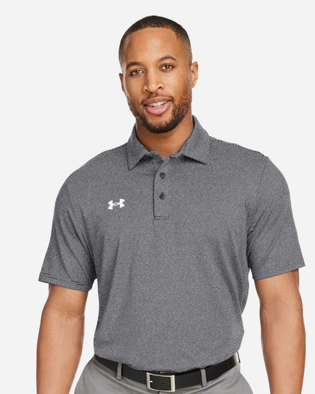 Men's Destin Drive Striped Performance Polo Black/ White