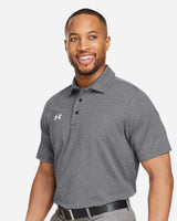 Men's Destin Drive Striped Performance Polo Black/ White_1