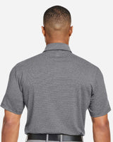 Men's Destin Drive Striped Performance Polo Black/ White_2