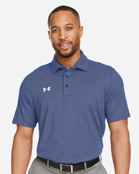 Men's Destin Drive Striped Performance Polo Royal/ White