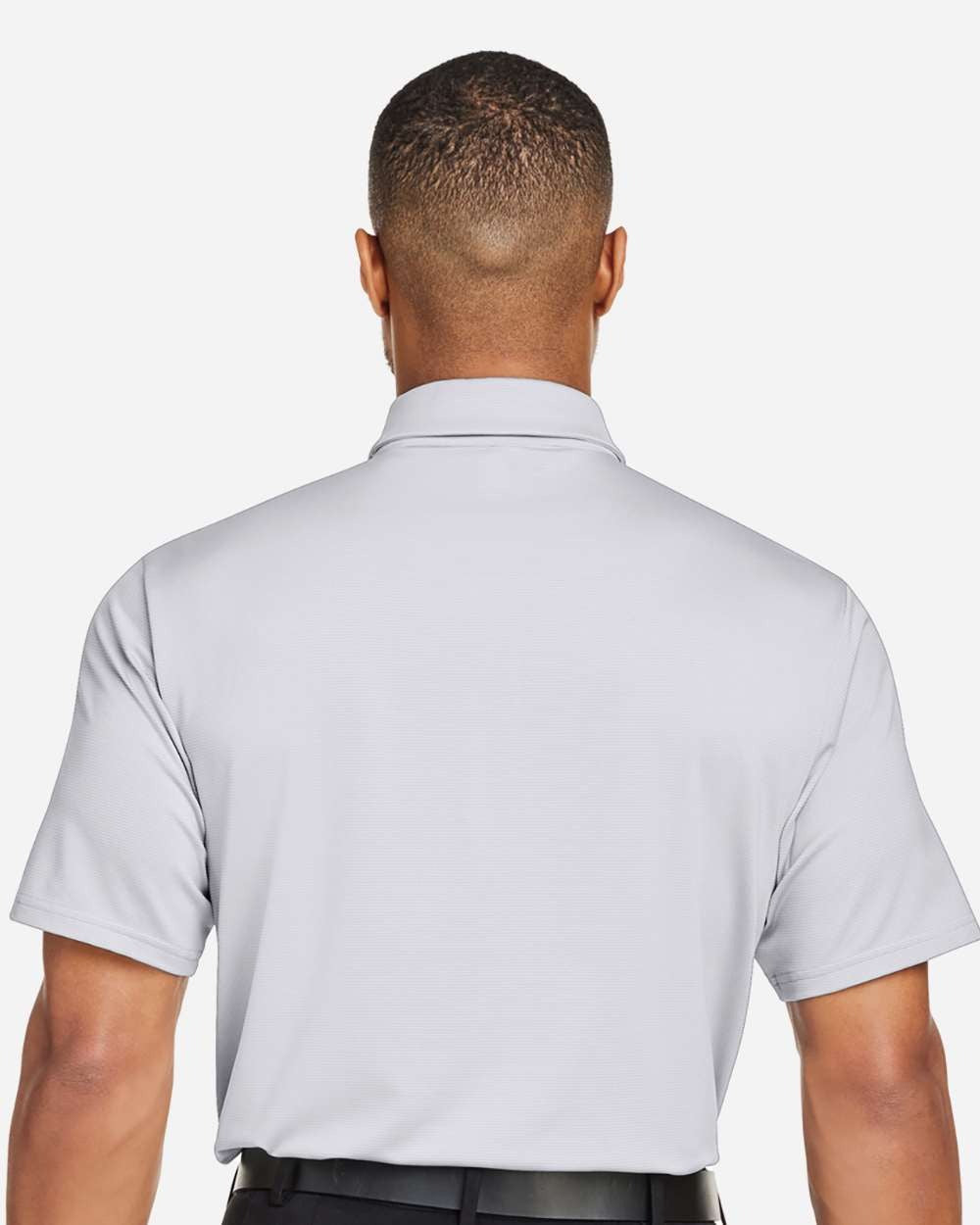Men's Destin Drive Striped Performance Polo White/ Black_2