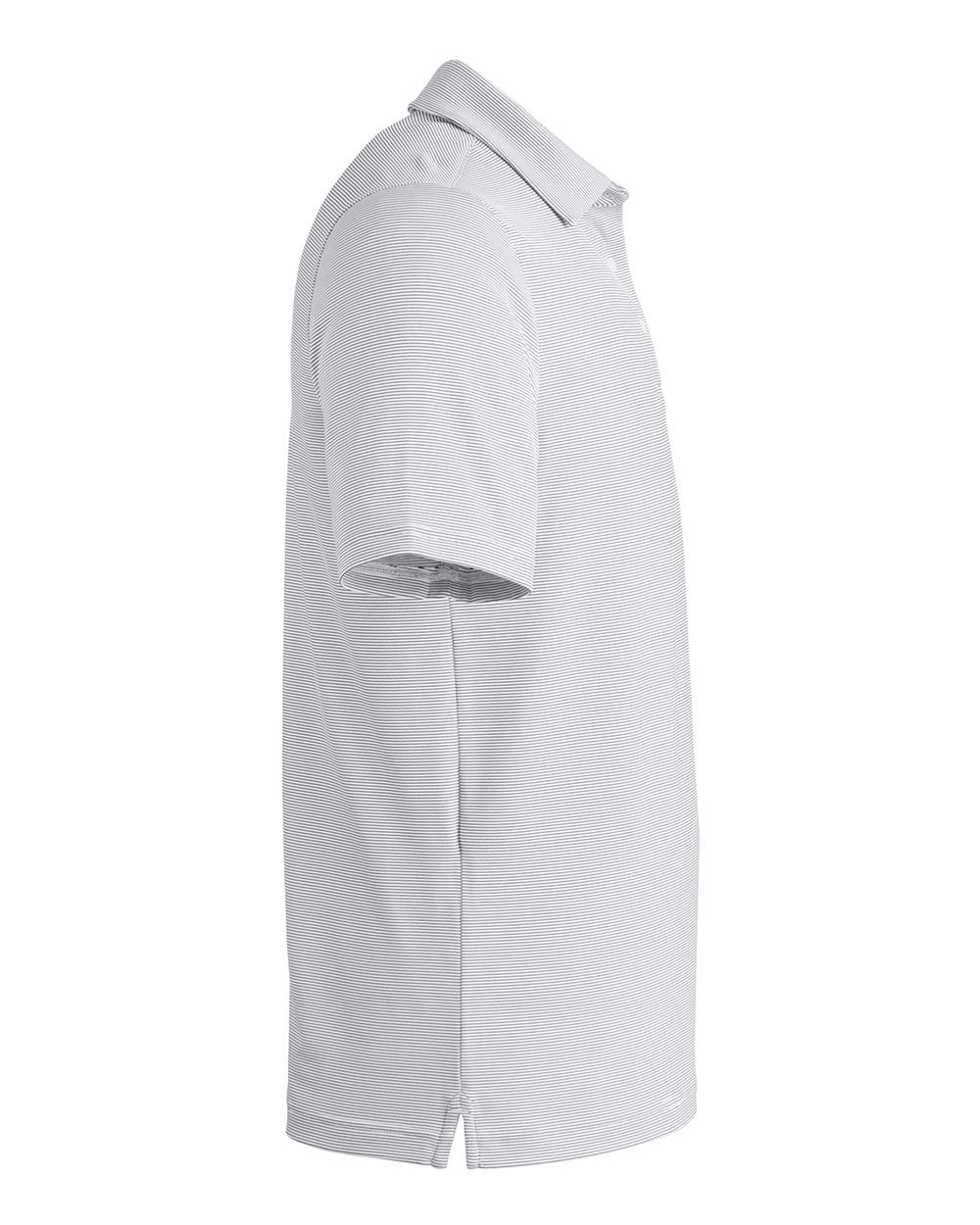 Men's Destin Drive Striped Performance Polo White/ Black_4