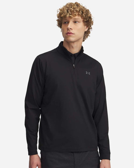 Men's Drive Quarter-Zip Pullover Black/ Castlerock