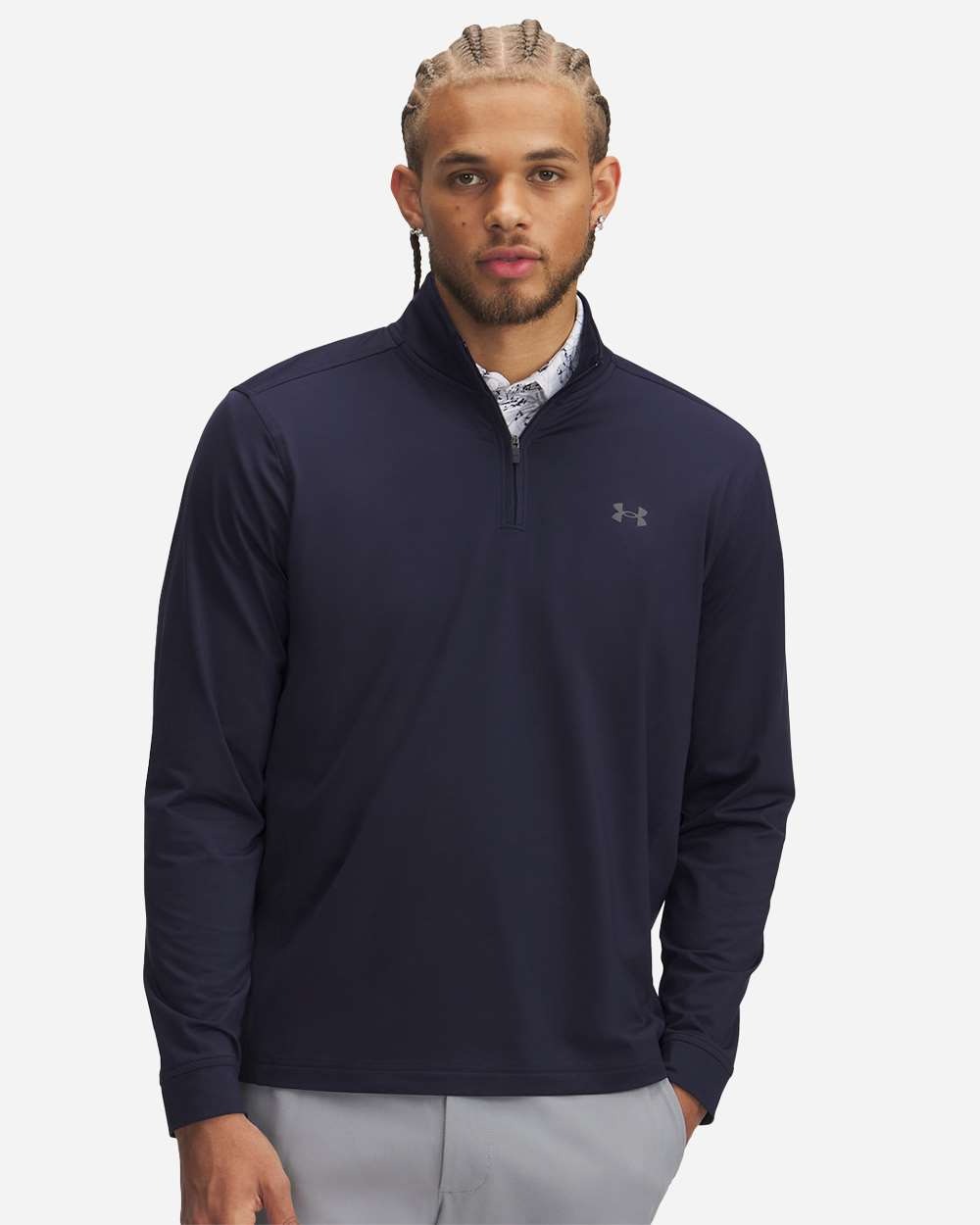 Men's Drive Quarter-Zip Pullover Midnight Navy/ Castlerock